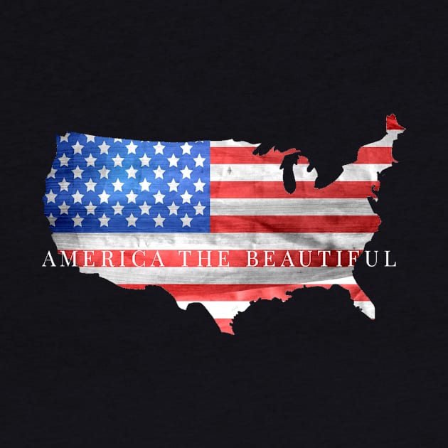 America the Beautiful Distressed Flag by 2CreativeNomads